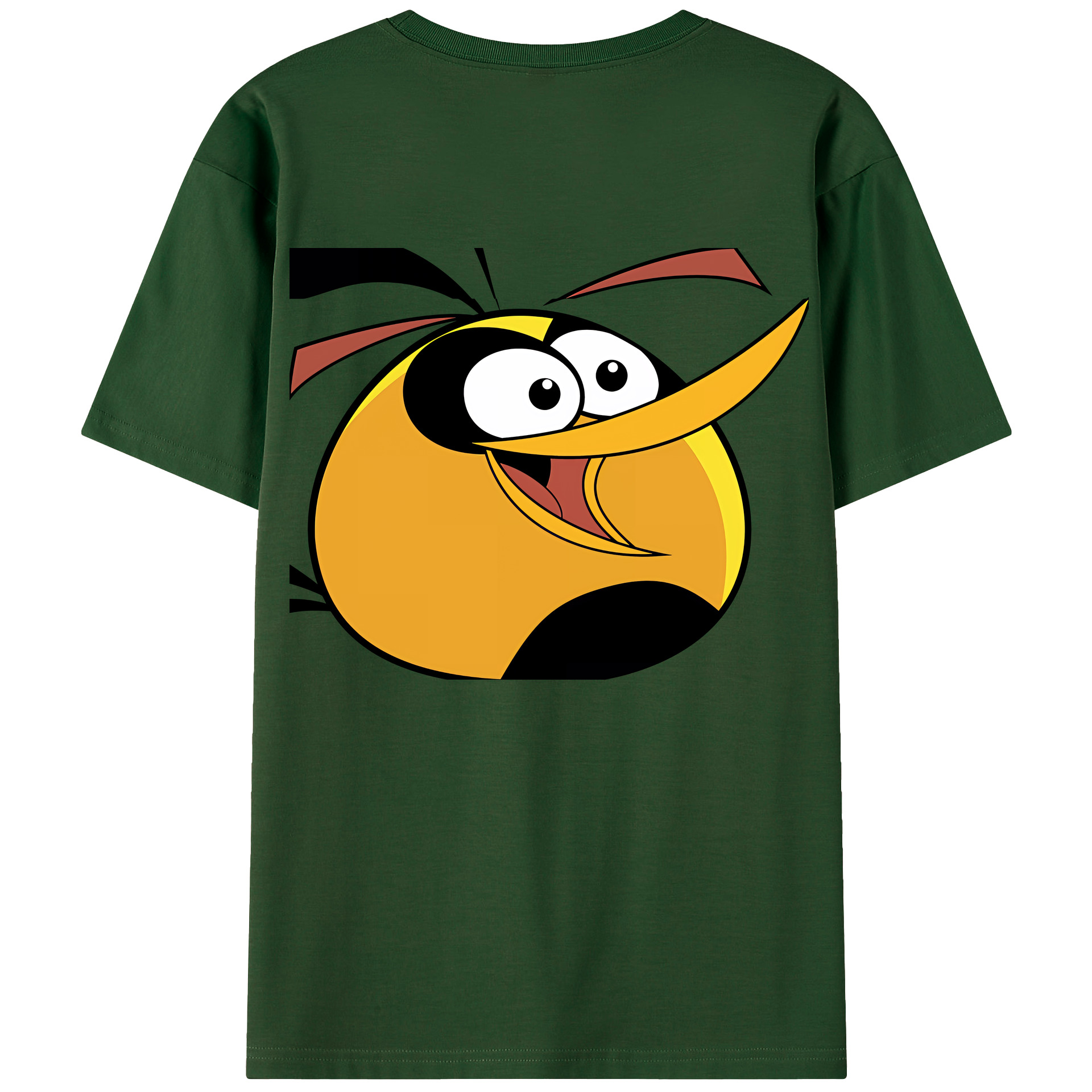 （画像用） Angry Birds アングリーバード 綿100％半袖Tシャツ（背面プリント）